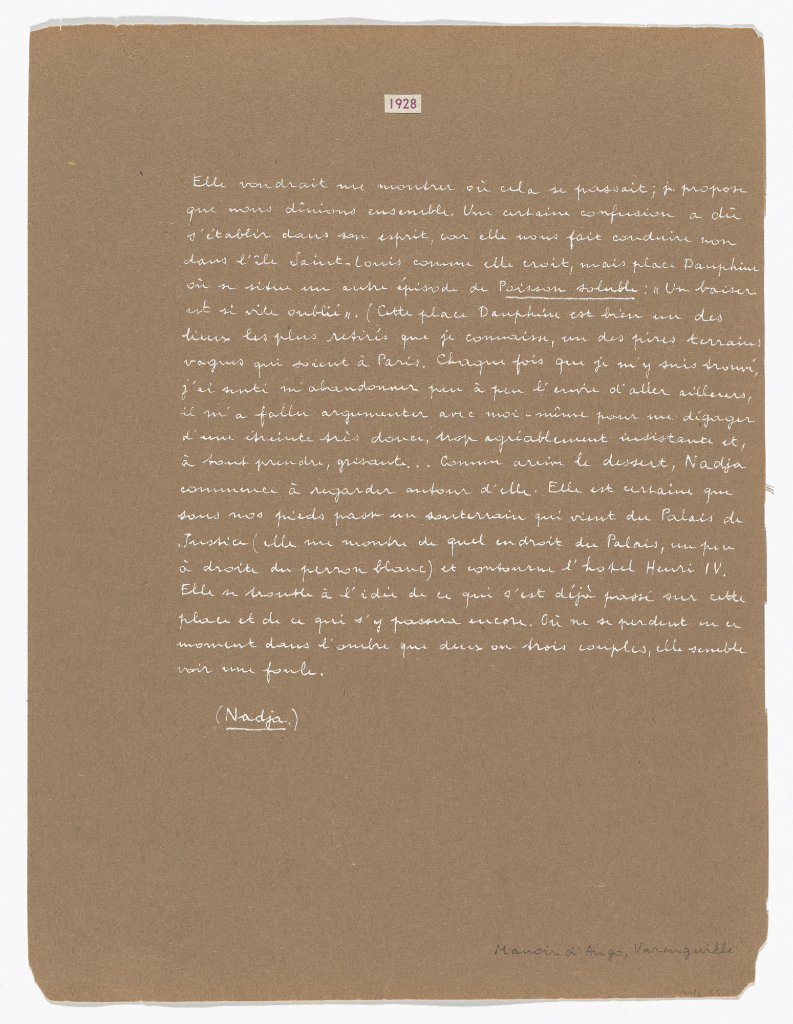 Yves Tanguy, André Breton. .a: Untitled (1928), .b: Untitled (1929)