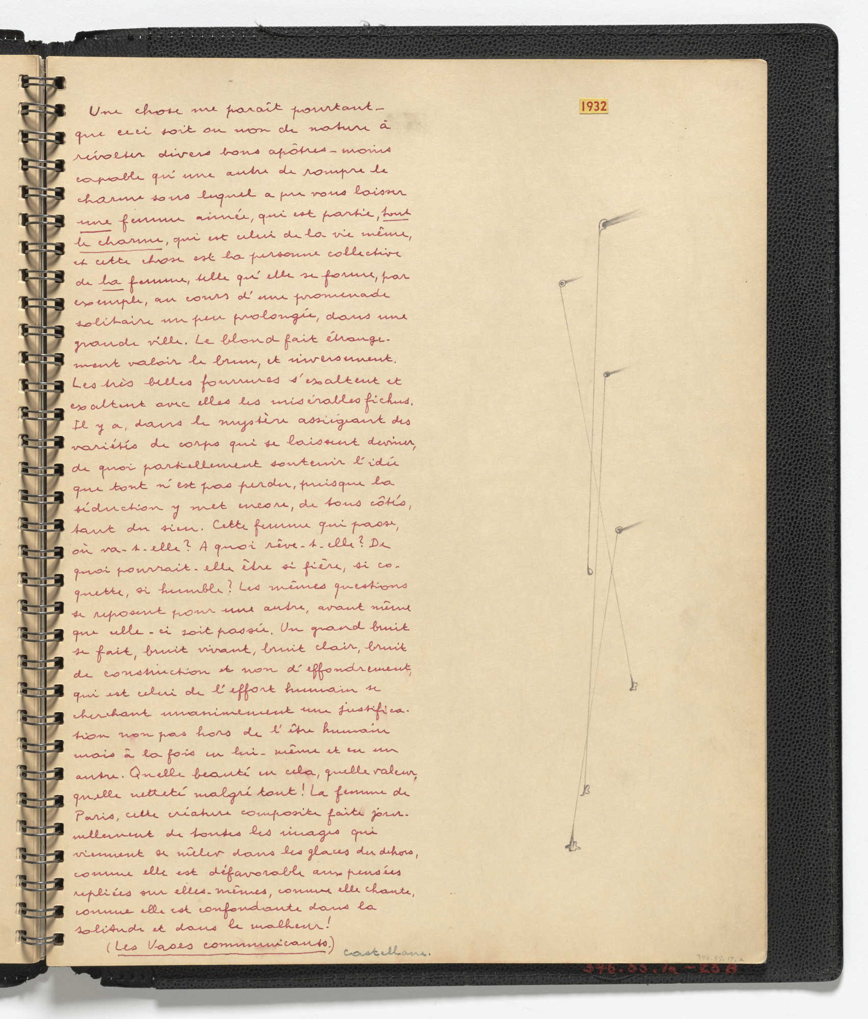 Yves Tanguy, André Breton. .a: Untitled (1932), .b: Untitled (1933)