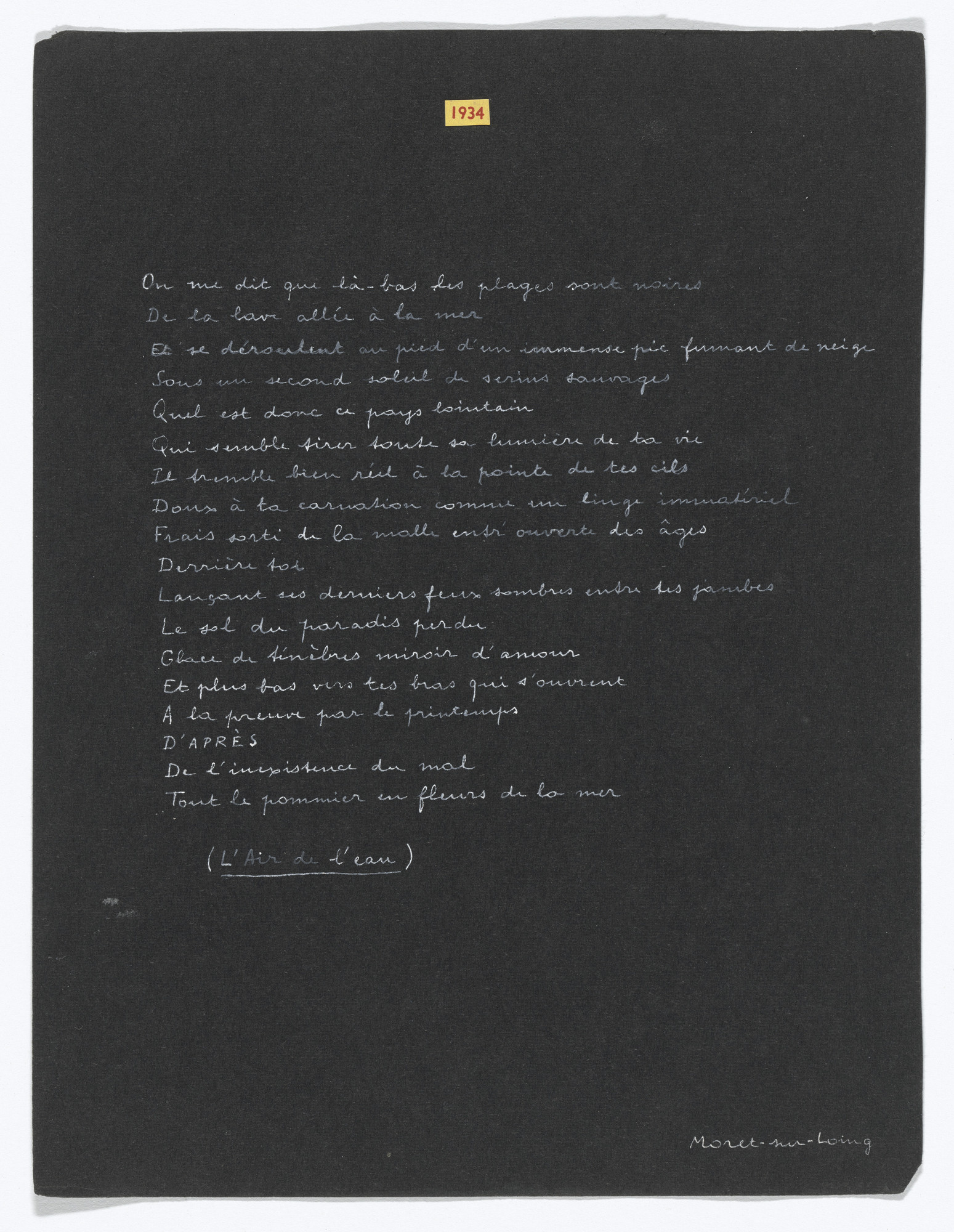 Yves Tanguy, André Breton. .a: Untitled (1934), .b: Untitled (1935)