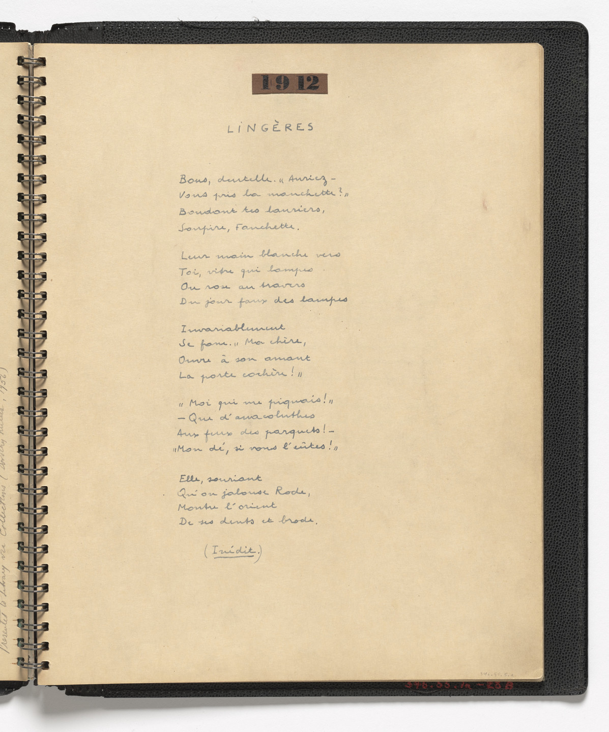 Yves Tanguy, André Breton. .a: Lingères (1912), .b: Hommage (1913). 1941