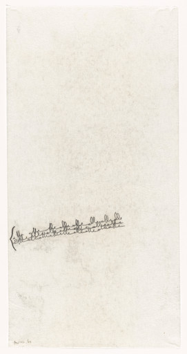 Mira Schendel. Untitled from the series Written (Escritas). 1965