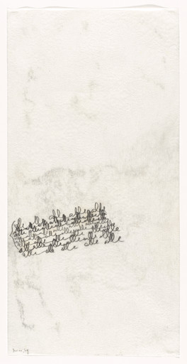 Mira Schendel. Untitled from the series Written (Escritas). 1965