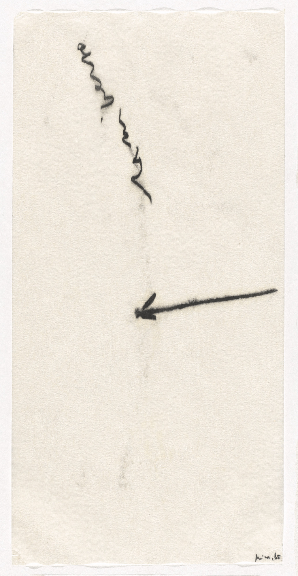 Mira Schendel. Untitled from the series Letters and Lines (Letras e Linhas)
