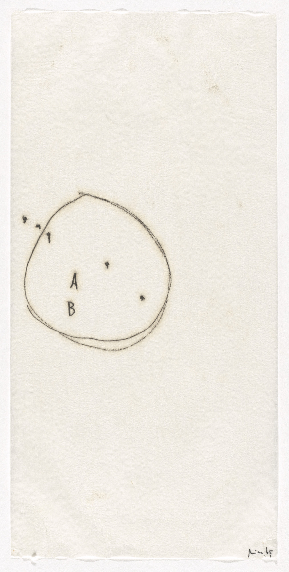 Mira Schendel. Untitled from the series Letters and Lines (Letras e Linhas)