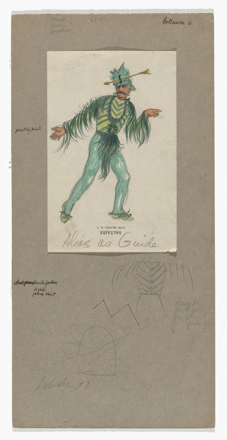 Jared French. Alias as Guide. Costume design for the ballet Billy the Kid. 1938