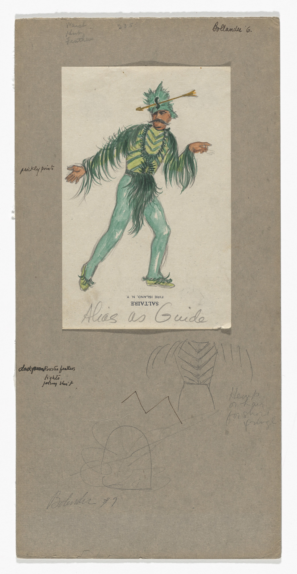 Jared French. Alias as Guide. Costume design for the ballet Billy the Kid