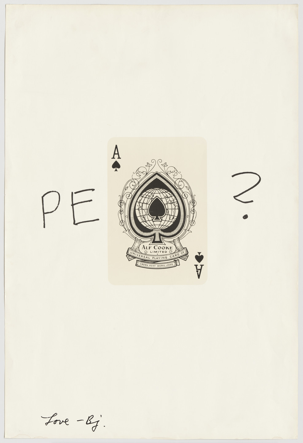Robert Brownjohn. Peace? (Poster for the New York Peace Campaign). 1969