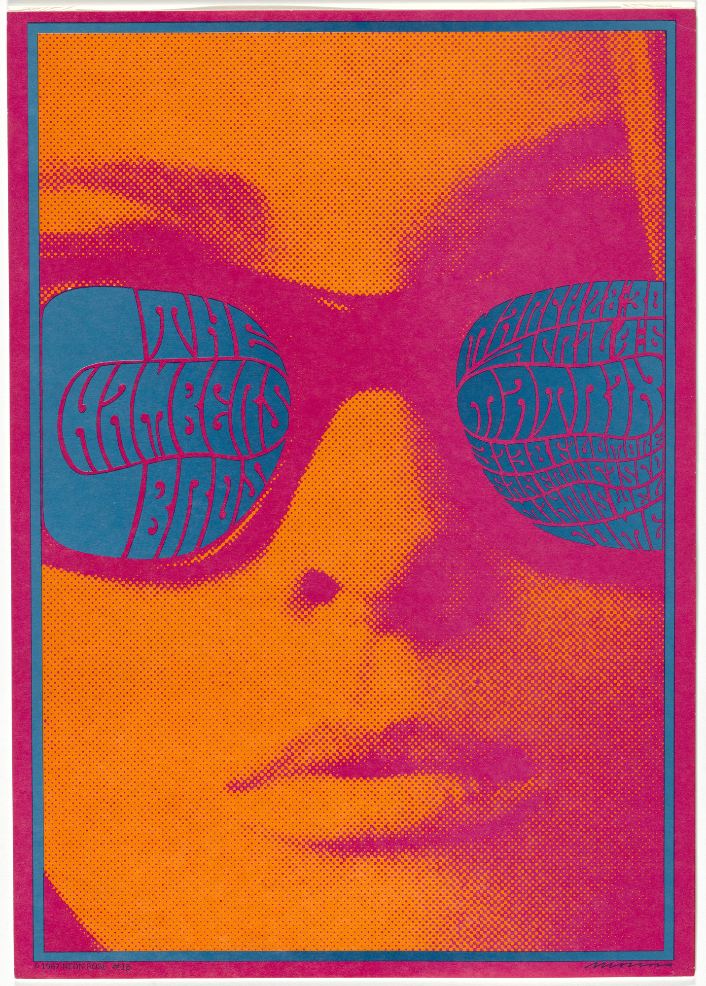Victor Moscoso. The Chambers Brothers. 1967 | MoMA
