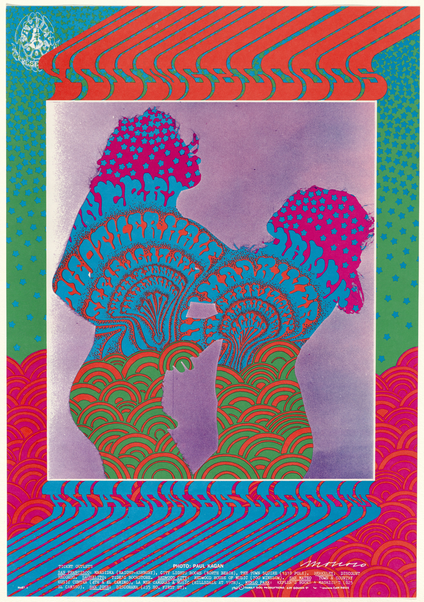 Victor Moscoso. Young Bloods, The Youngbloods, The Other Half, Mad