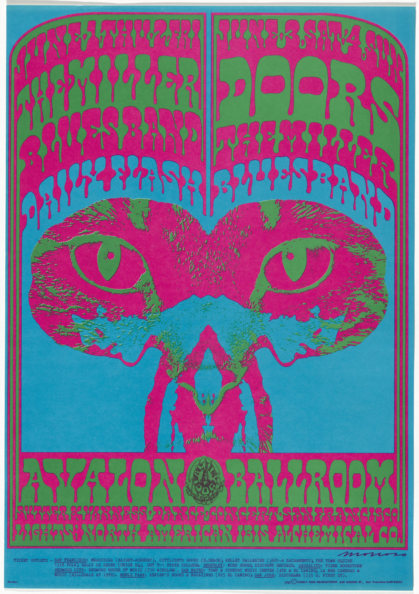 Victor Moscoso. The Miller Blues Band, The Doors, The Daily Flash