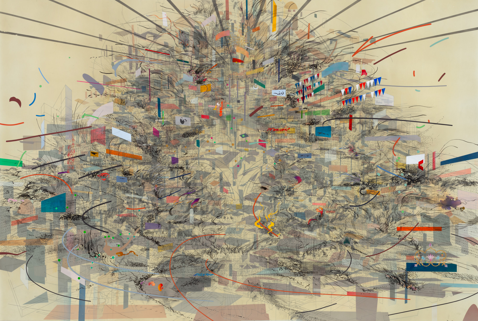 Julie Mehretu. Empirical Construction, Istanbul. 2003 | MoMA