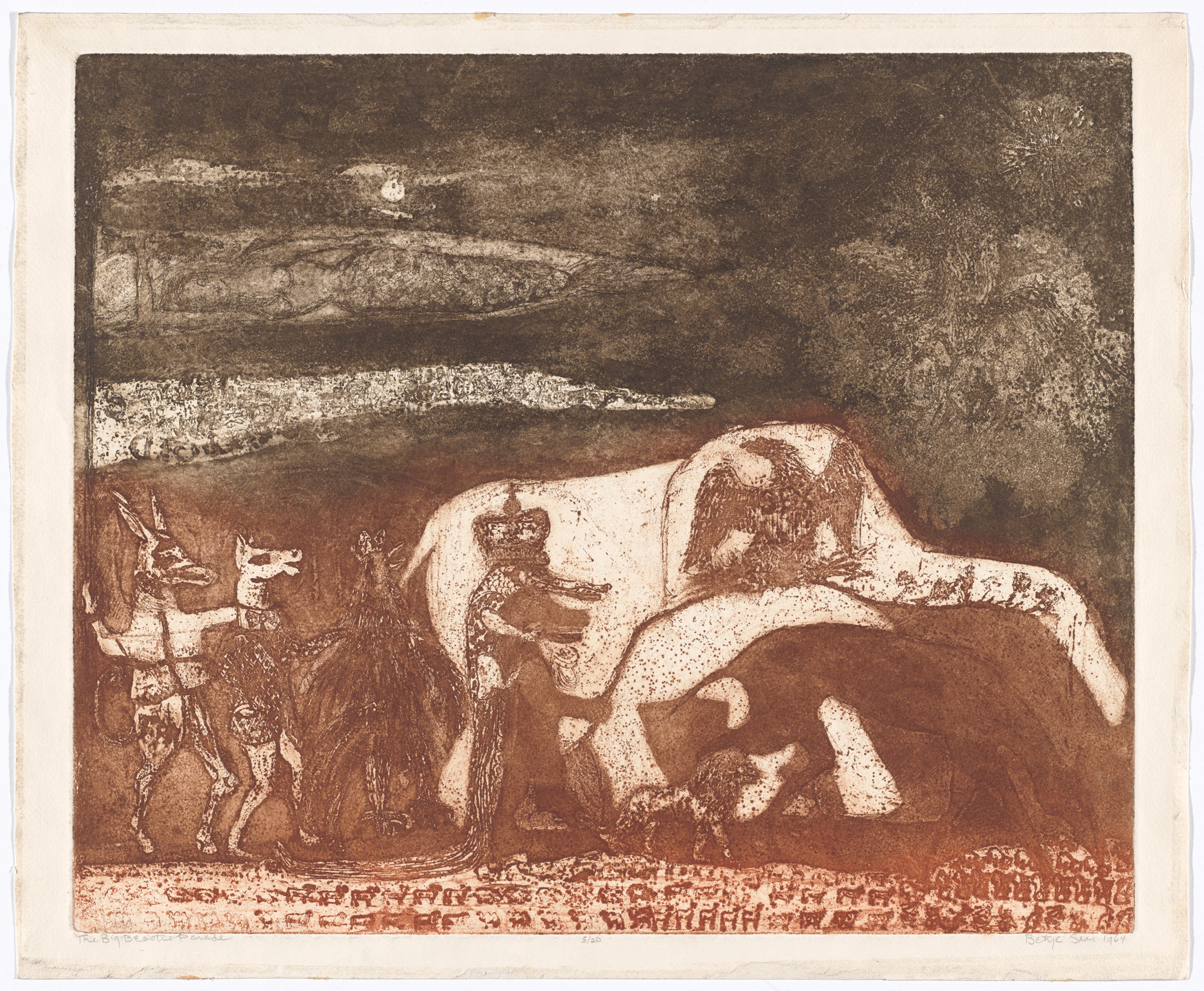 Betye Saar. The Big Beastie Parade. 1964