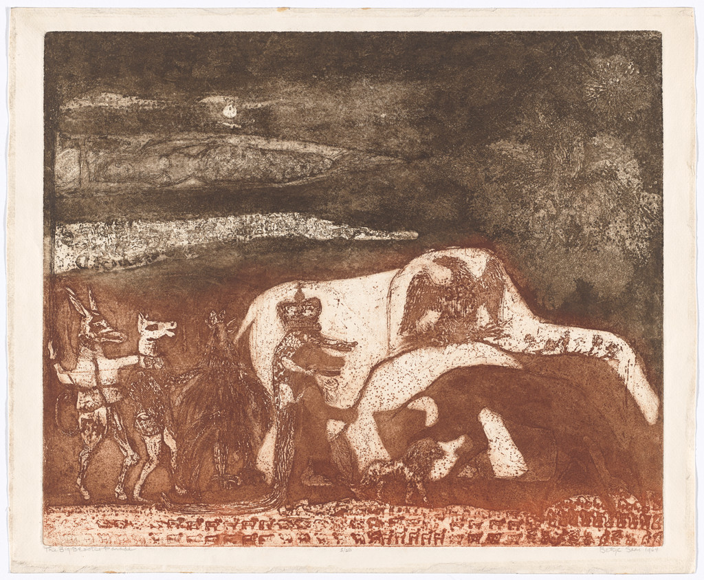The Big Beastie Parade, Betye Saar, 1964