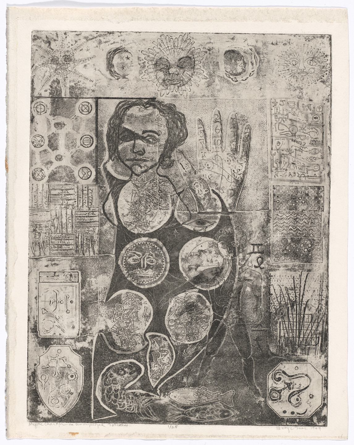 Betye Saar. Mystic Chart for an Unemployed Sorceress. 1964