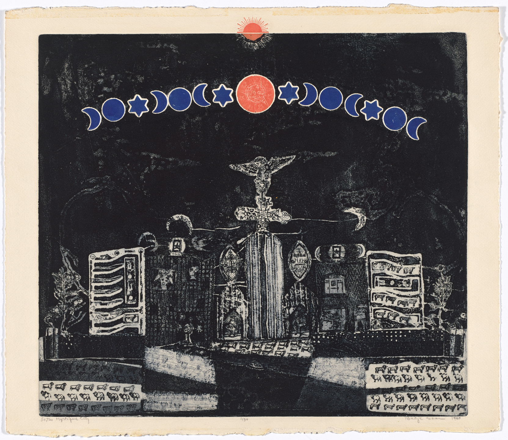 Betye Saar. Lo, The Mystique City. 1965
