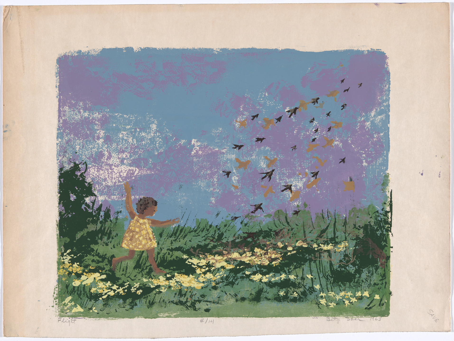 Betye Saar. Flight. 1963