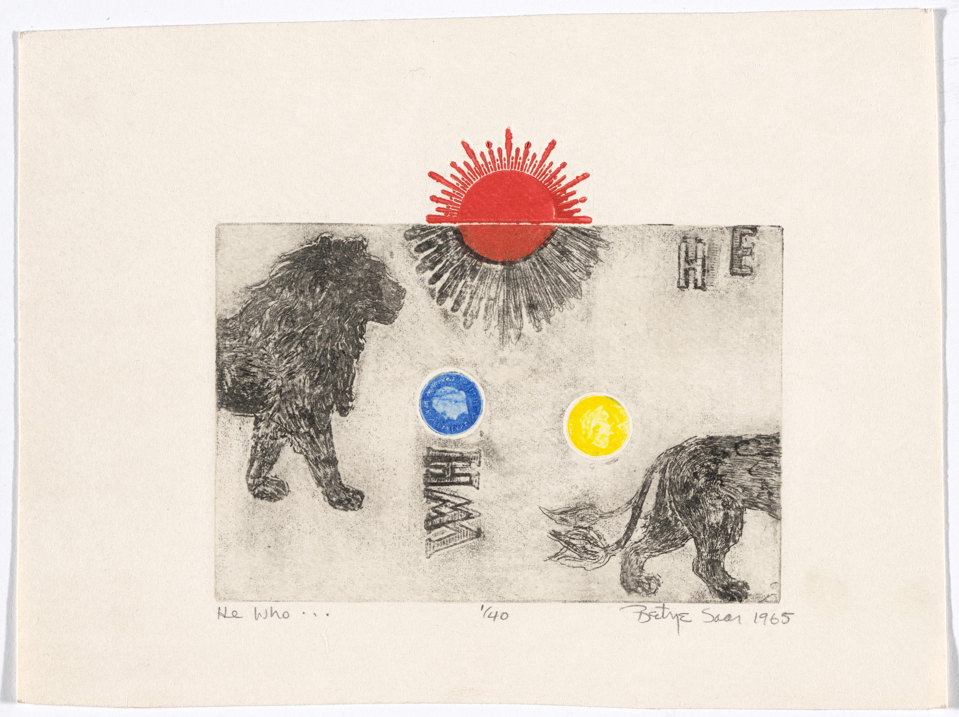 Betye Saar. He Who.... 1965