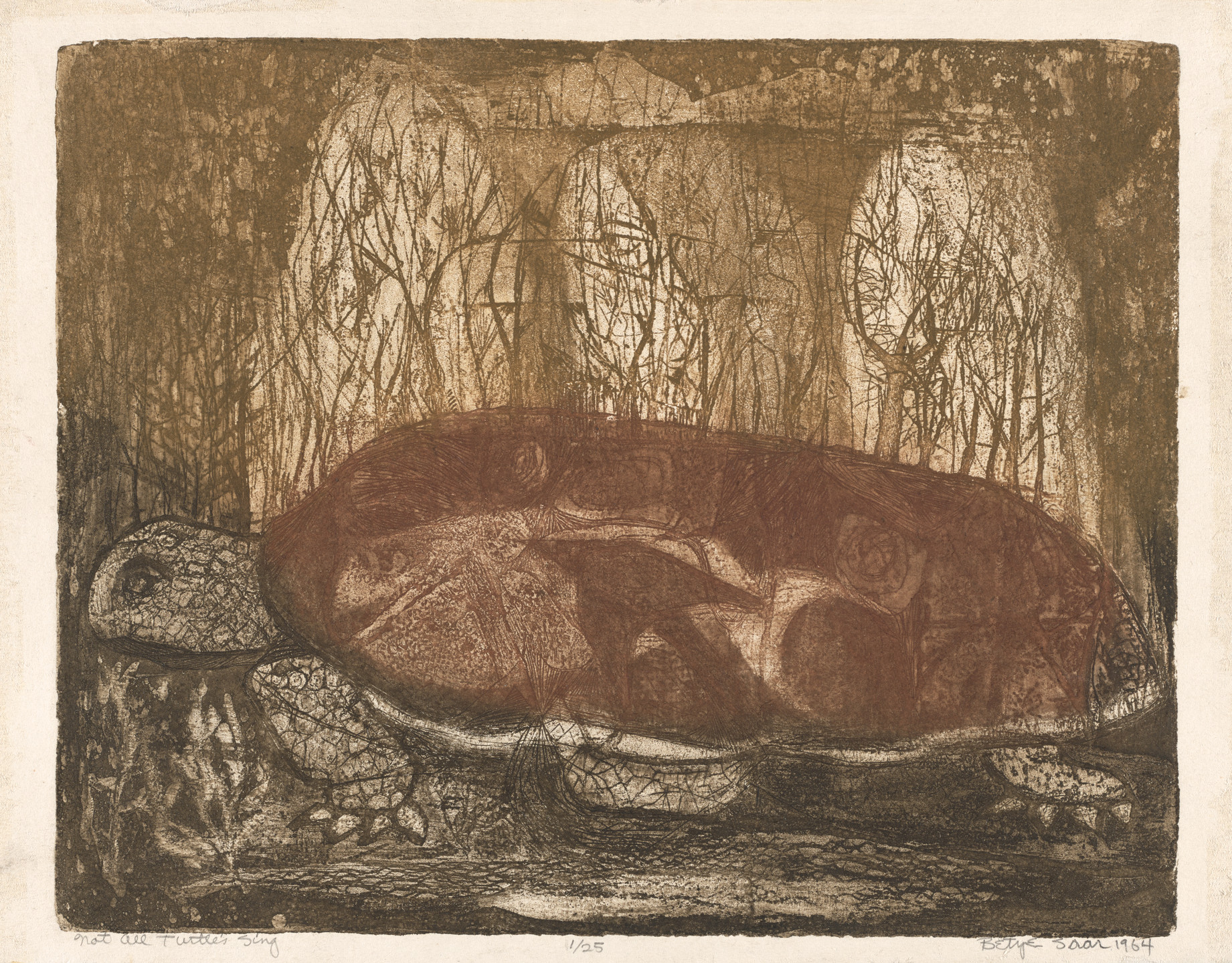 Betye Saar. Not All Turtles Sing. 1964
