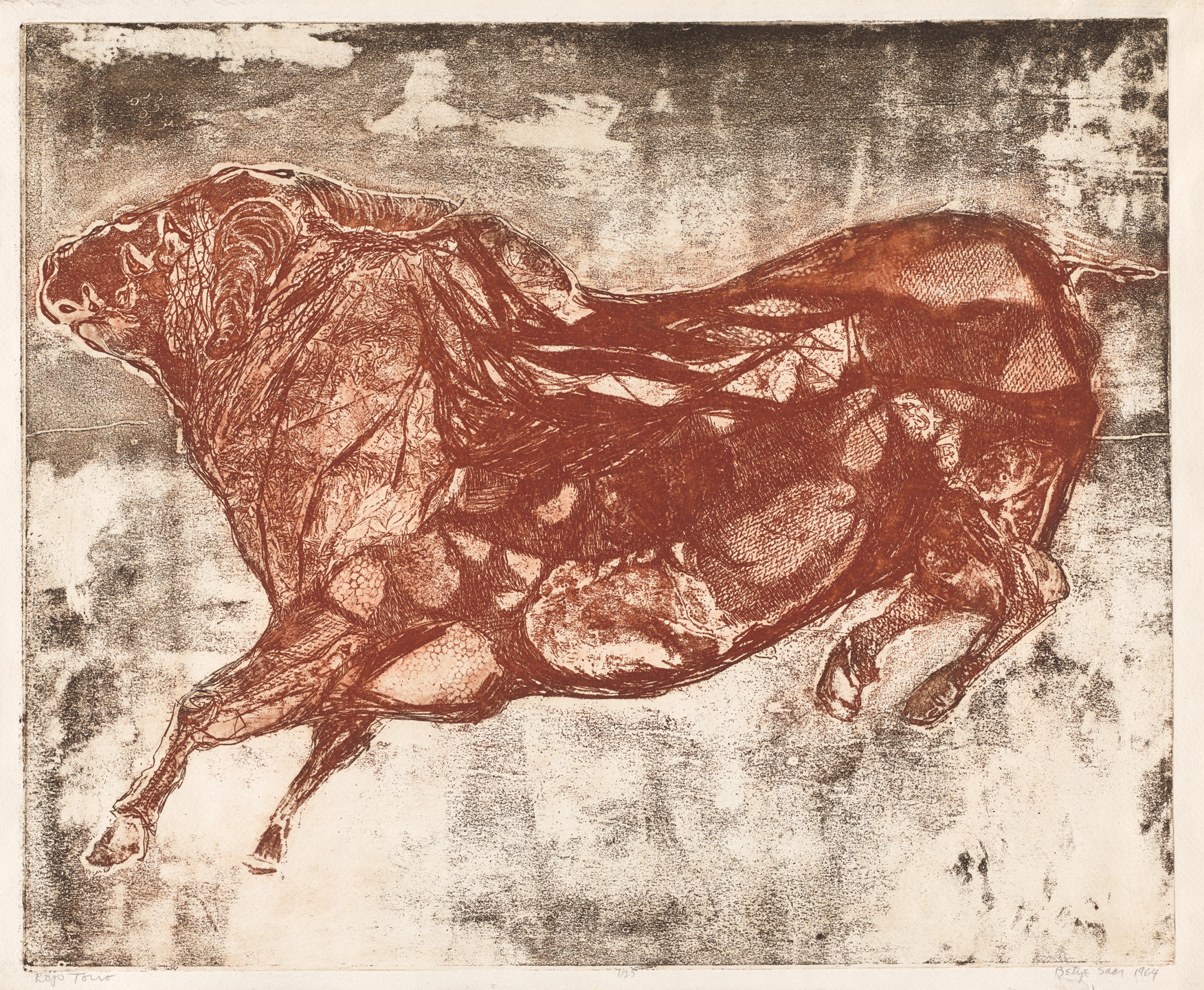Betye Saar. Rojo Toro. 1964