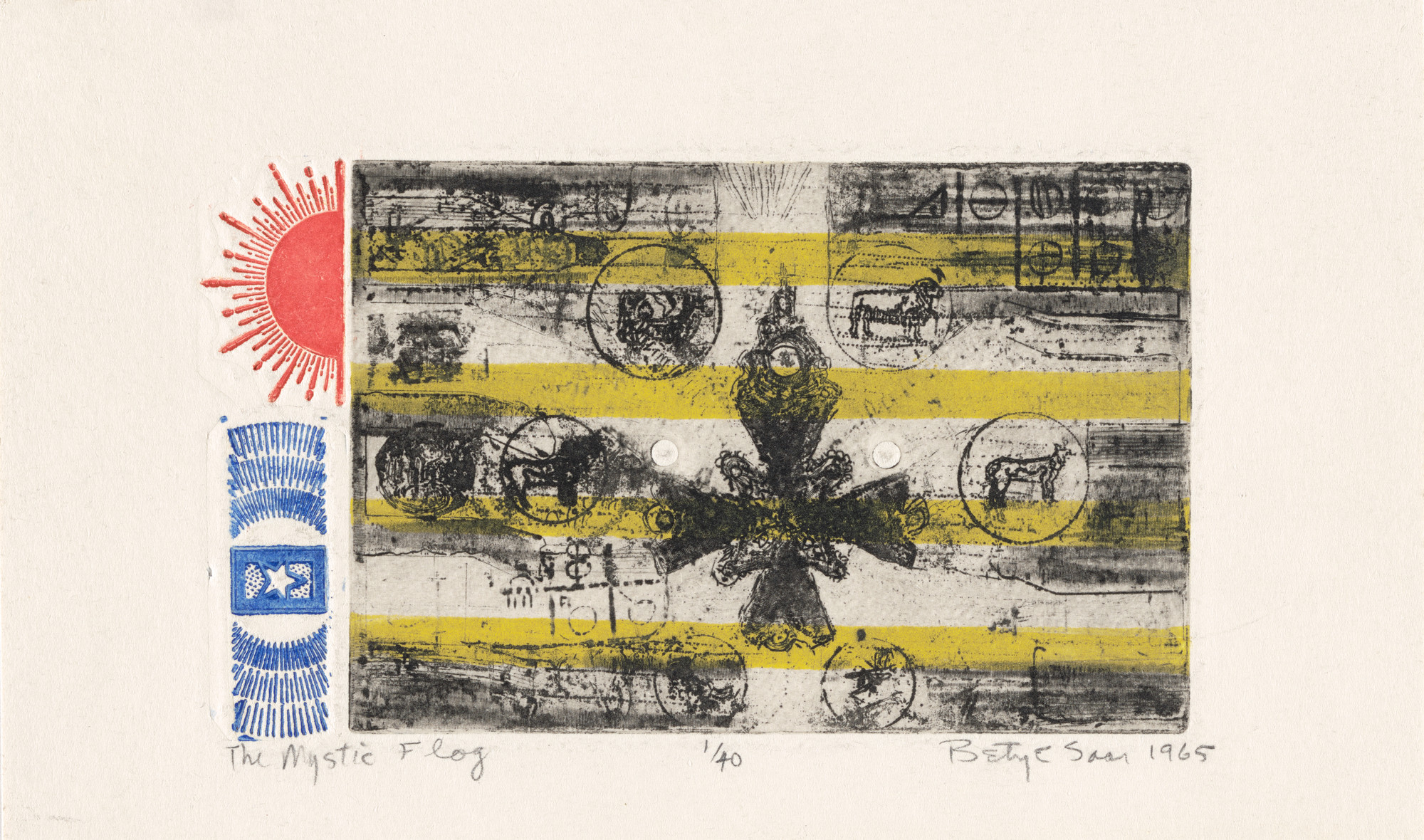 Betye Saar. The Mystic Flag. 1965