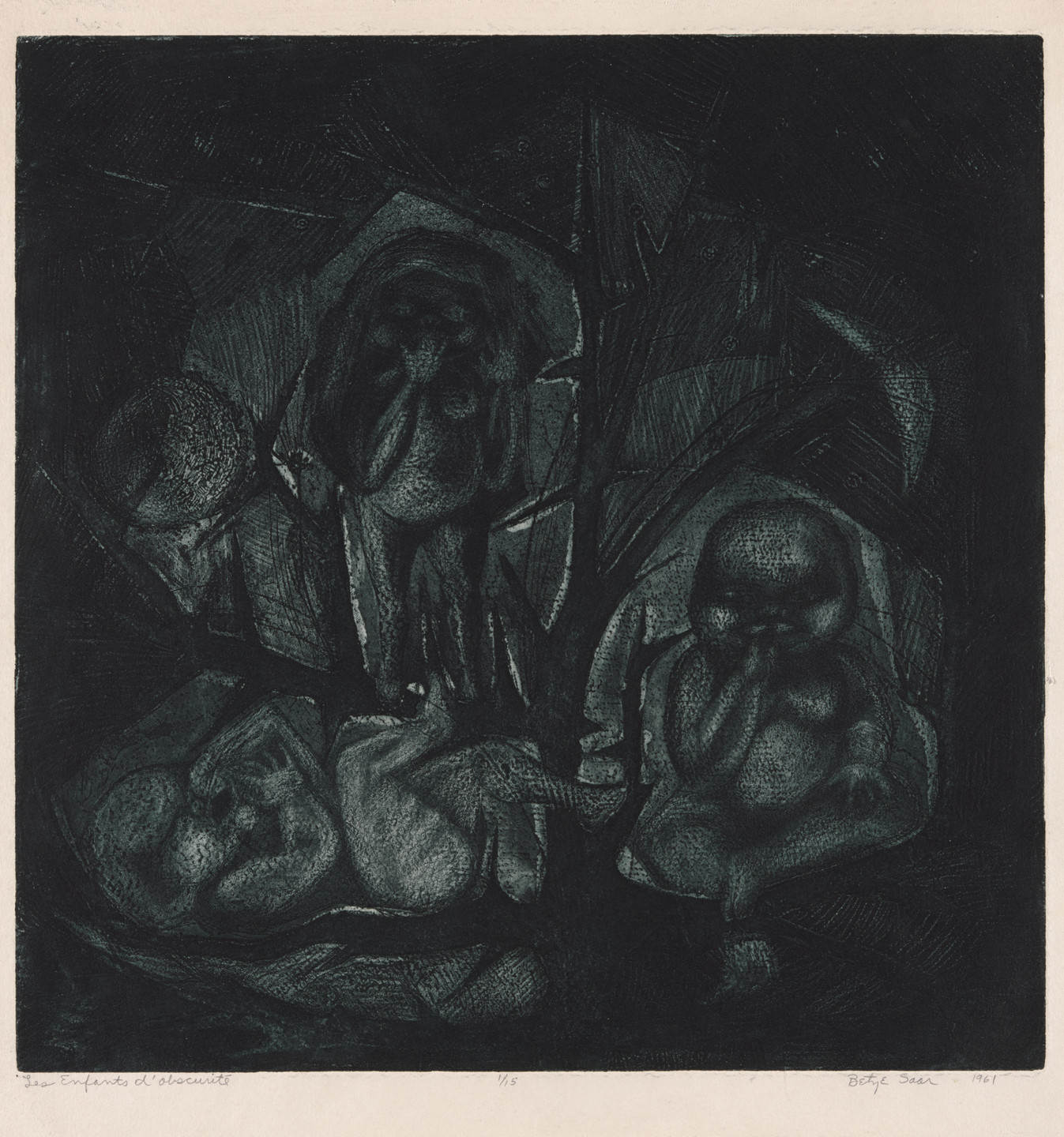 Betye Saar. Les Enfants d&#39;Obscurité. 1961
