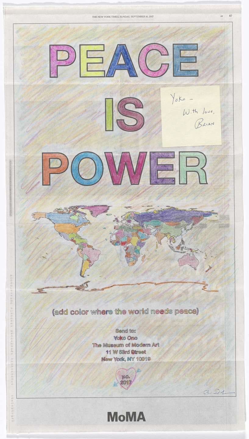 Yoko Ono. Power of Peace. 2017