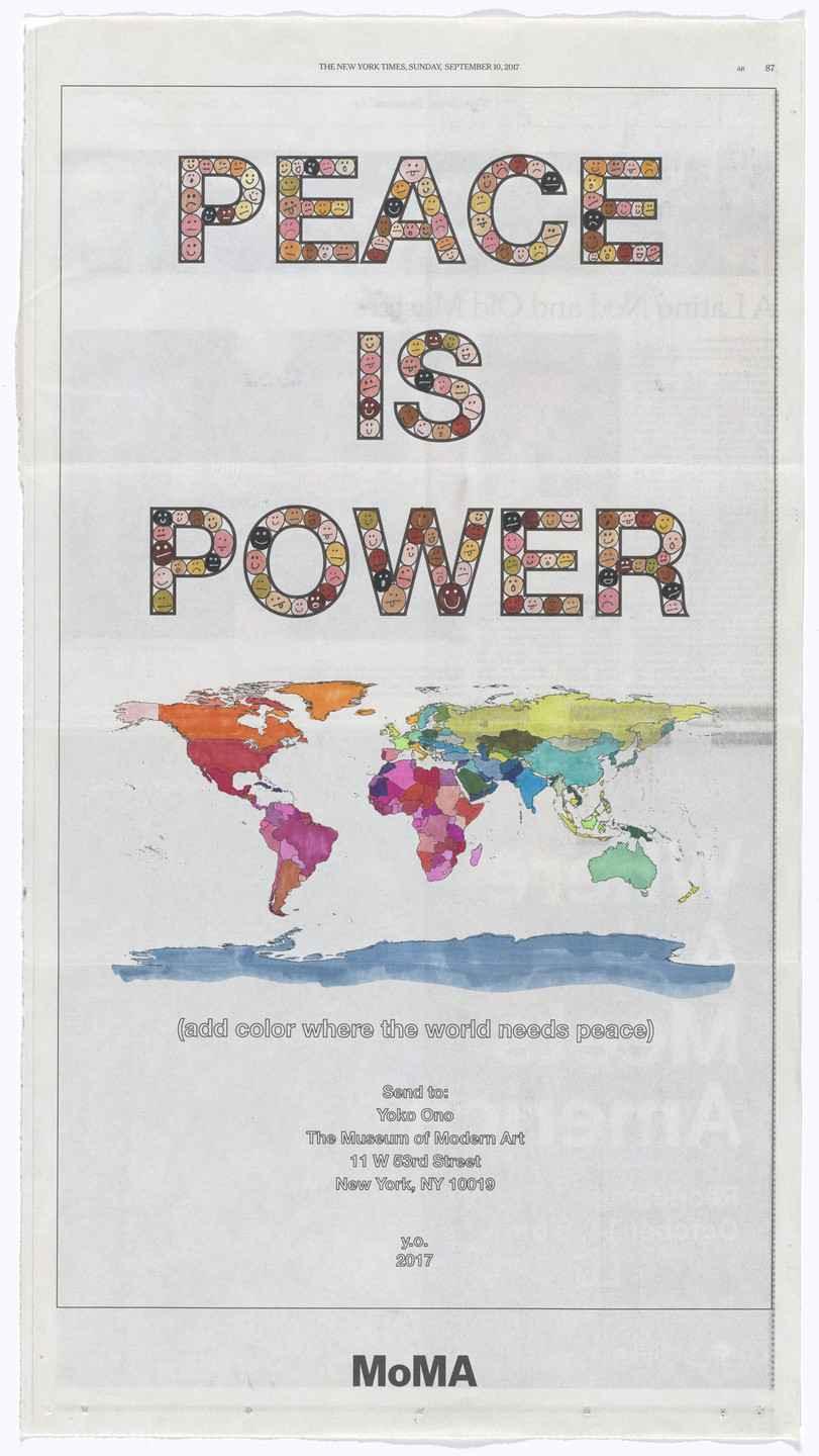 Yoko Ono. Power of Peace. 2017