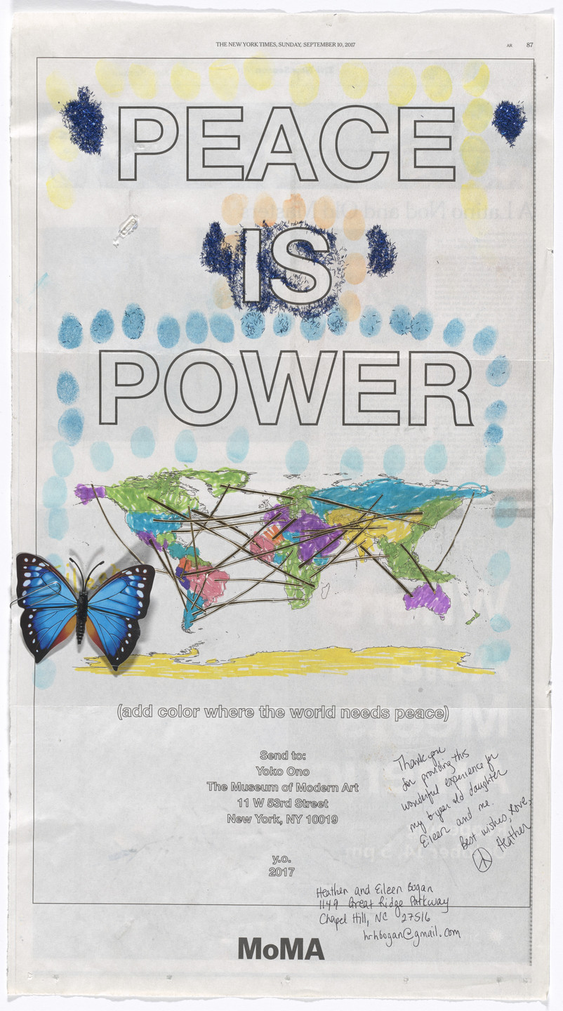 Yoko Ono. Power of Peace. 2017