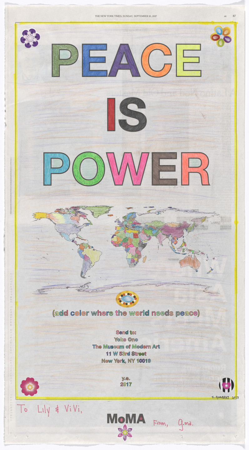 Yoko Ono. Power of Peace. 2017