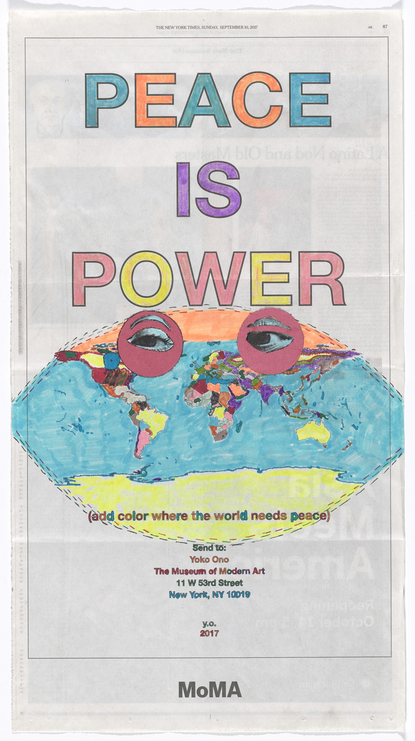 Yoko Ono. Power of Peace. 2017