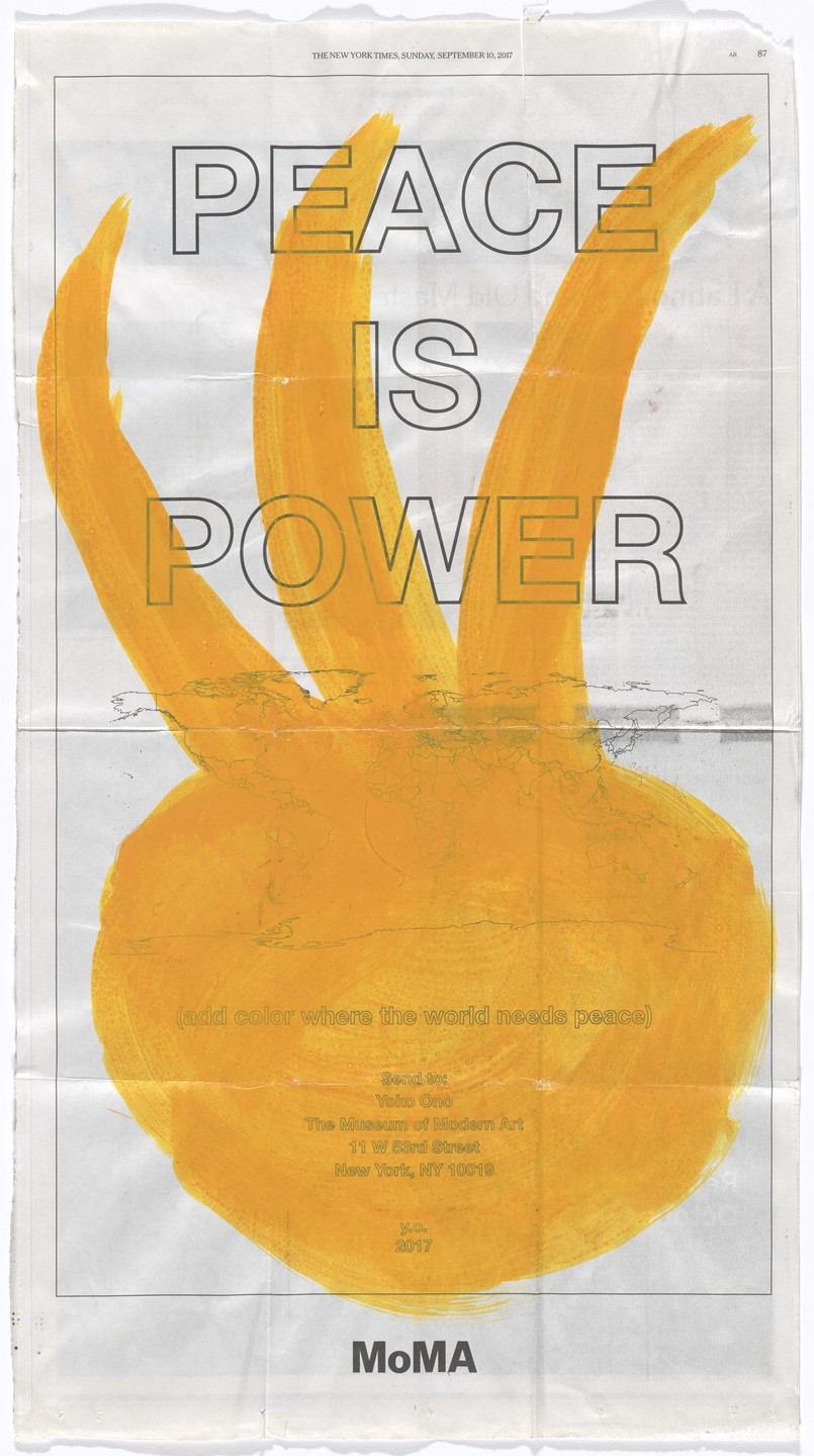 Yoko Ono. Power of Peace. 2017