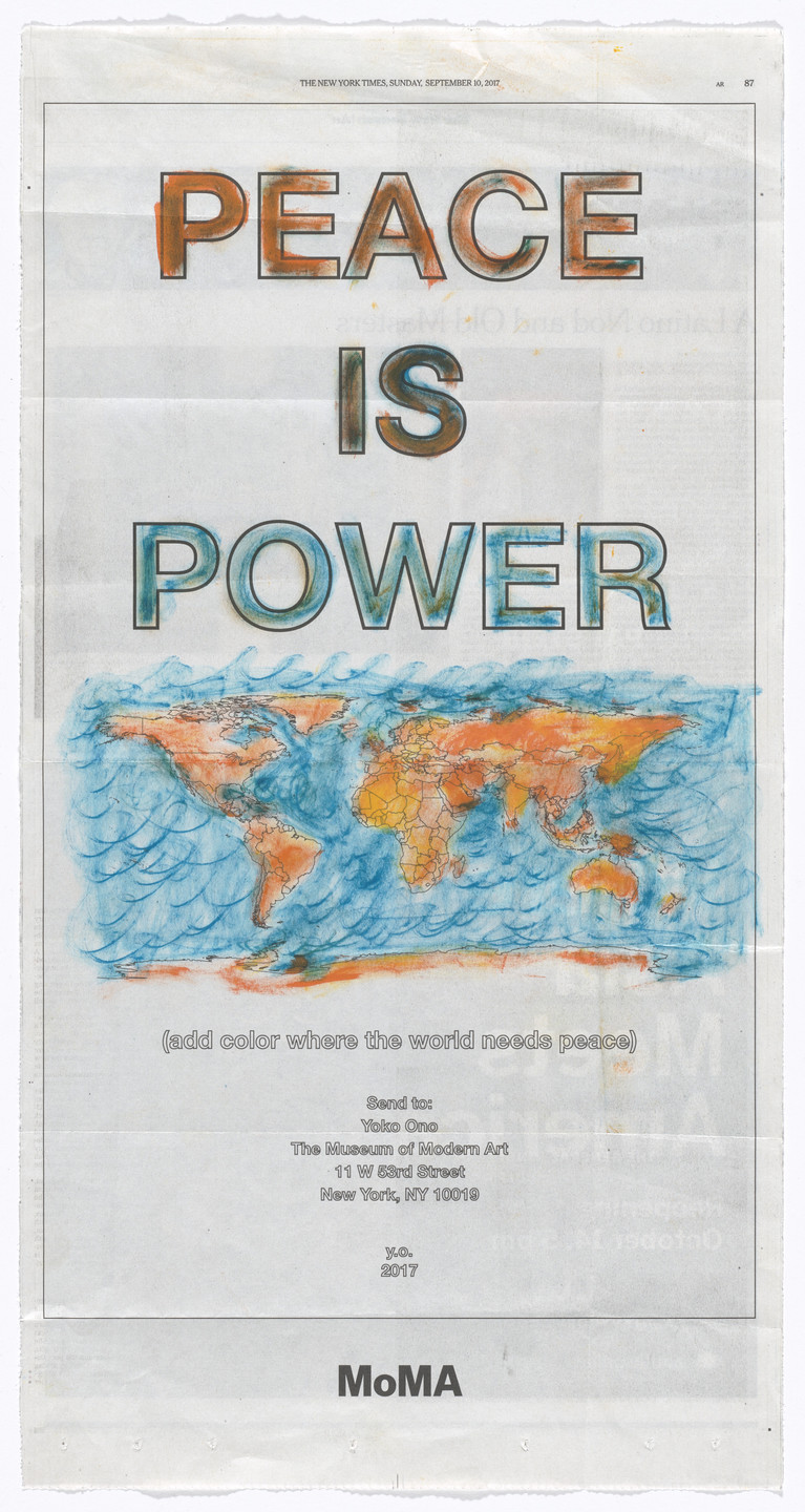 Yoko Ono. Power of Peace. 2017