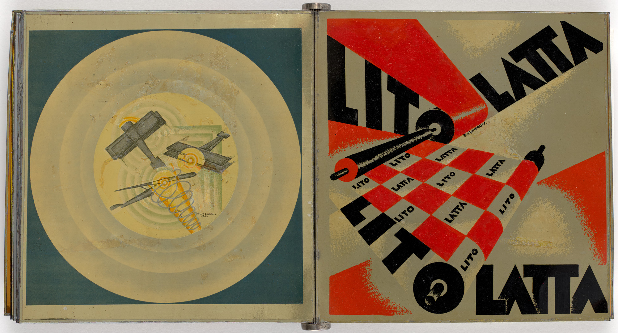 Tullio d'Albisola (Tullio Spartaco Mazzotti). Parole in libertà futuriste, tattili-termiche olfattive (Words in Futurist, Olfactory, Tactile, Thermal Freedom). 1932