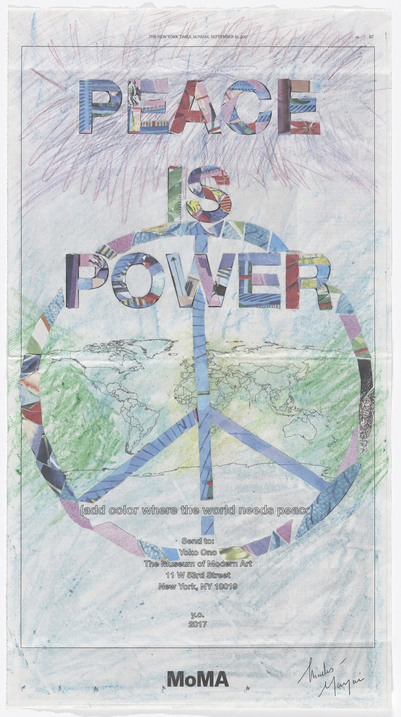 Yoko Ono. Power of Peace. 2017