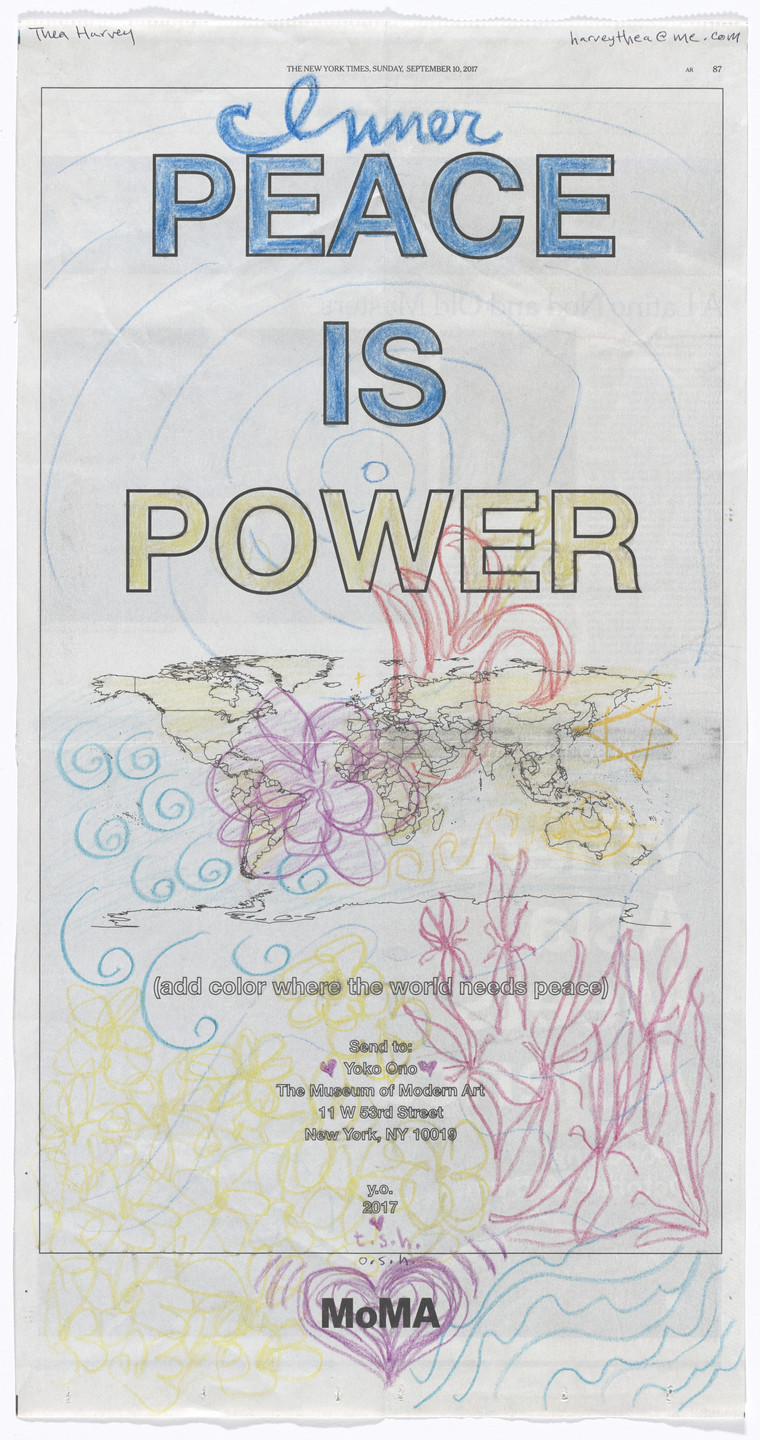 Yoko Ono. Power of Peace. 2017