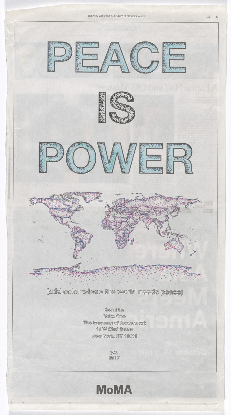 Yoko Ono. Power of Peace. 2017