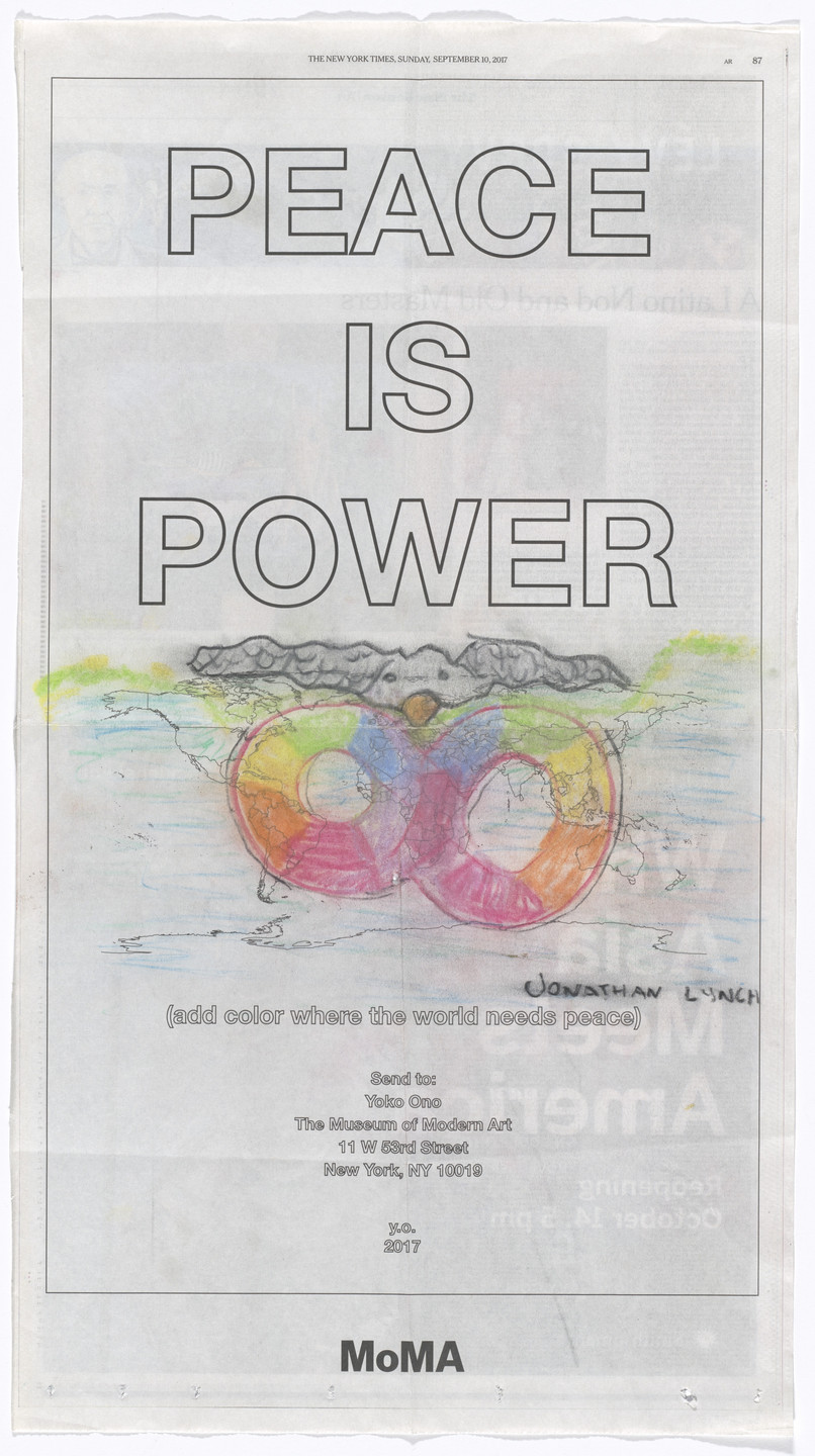 Yoko Ono. Power of Peace. 2017