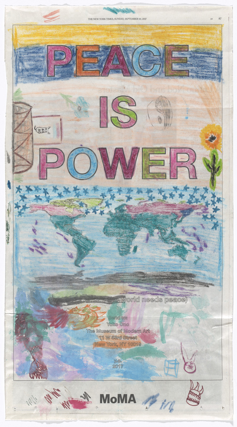 Yoko Ono. Power of Peace. 2017 | MoMA