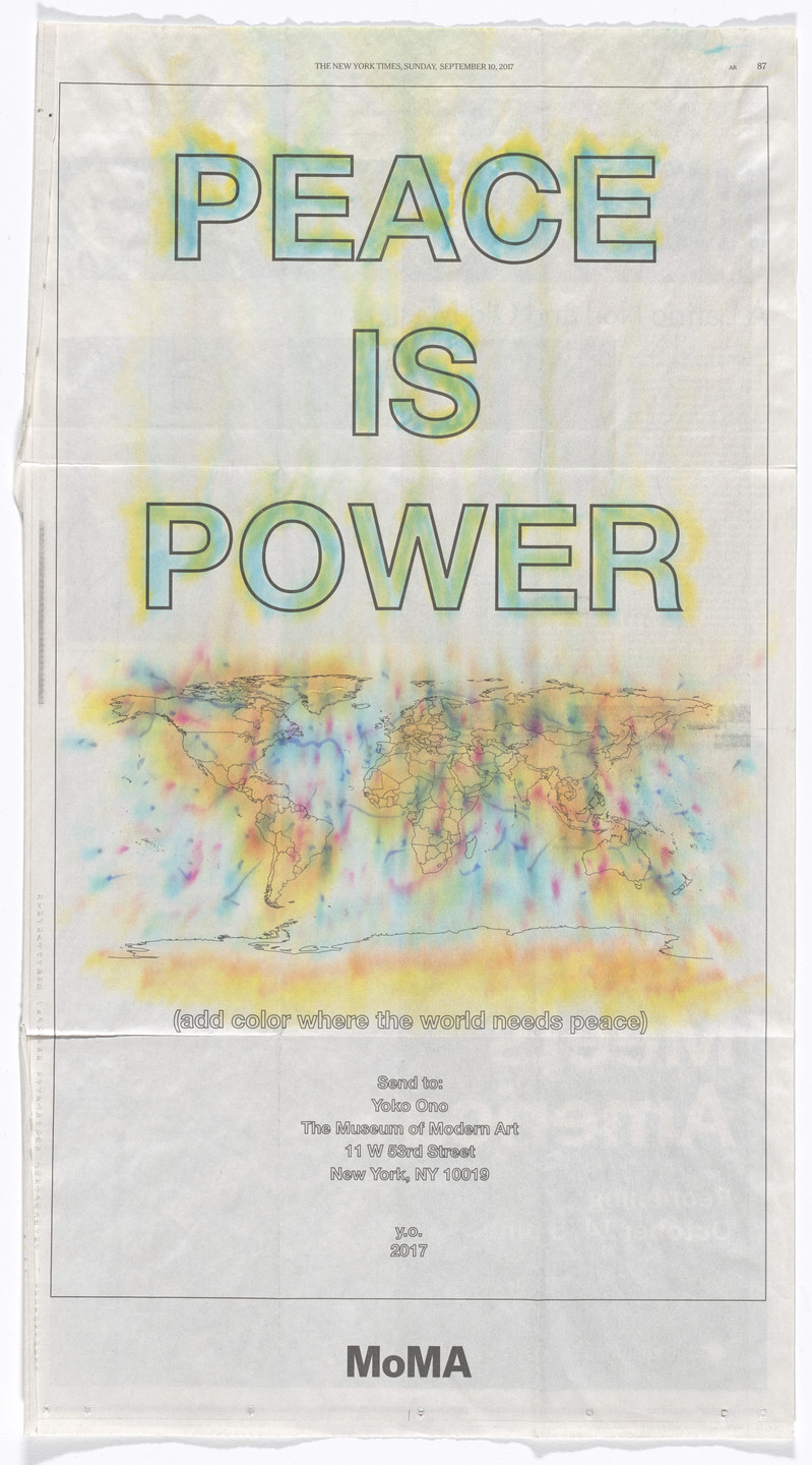 Yoko Ono. Power of Peace. 2017