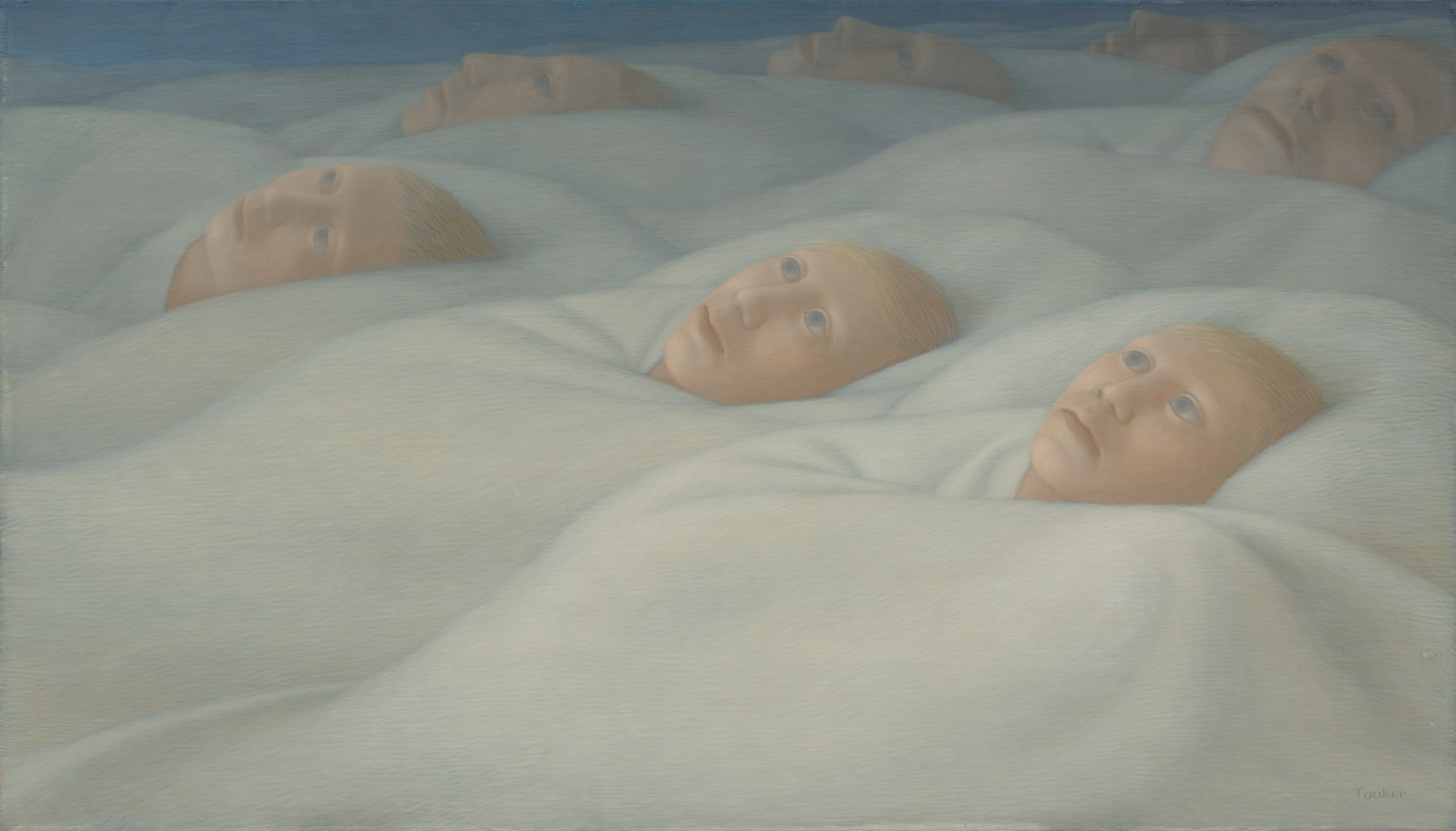 George Tooker. Sleepers, II. 1959