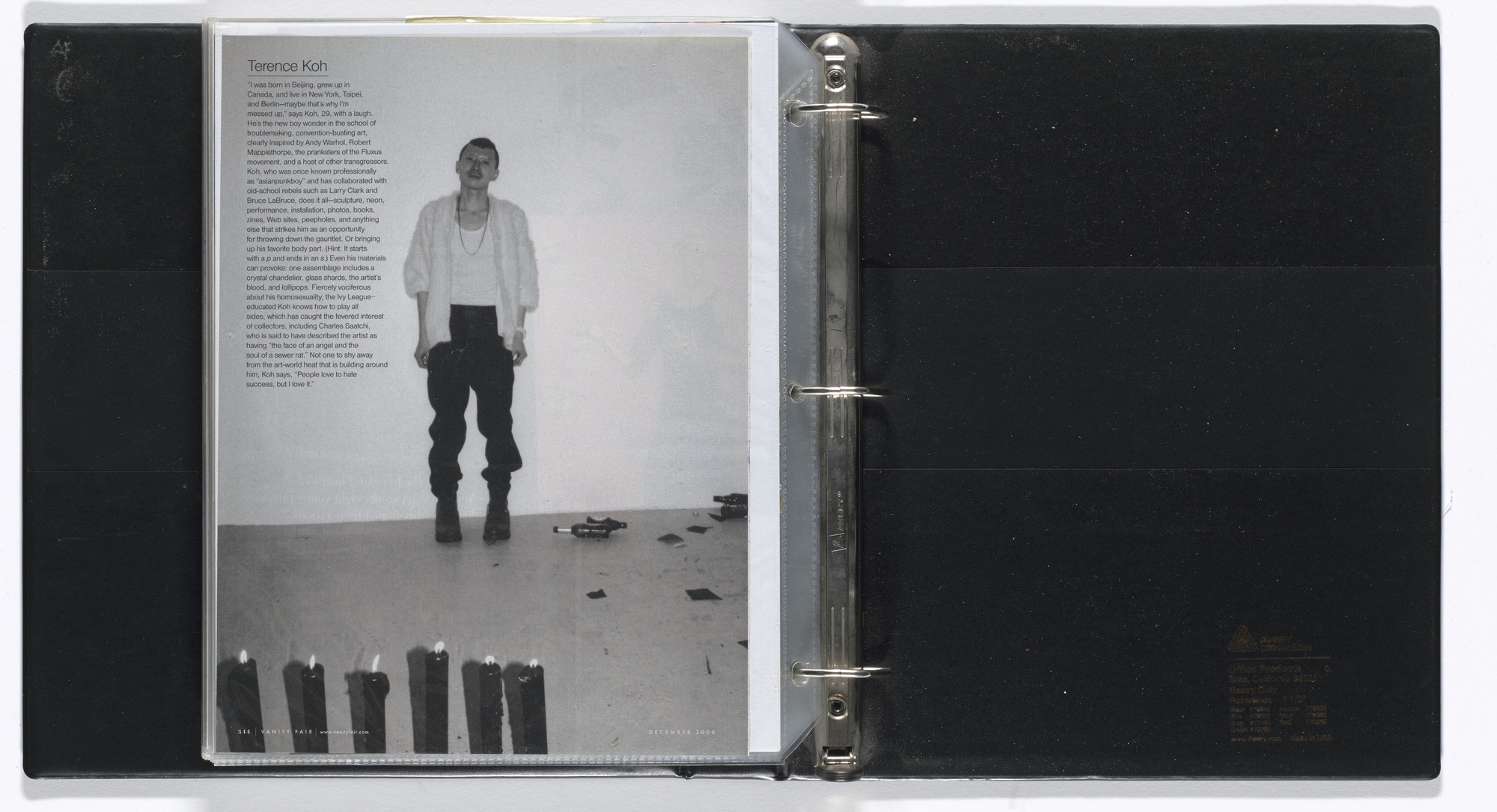 Arthur Jafa. Untitled notebook. 1990–2007