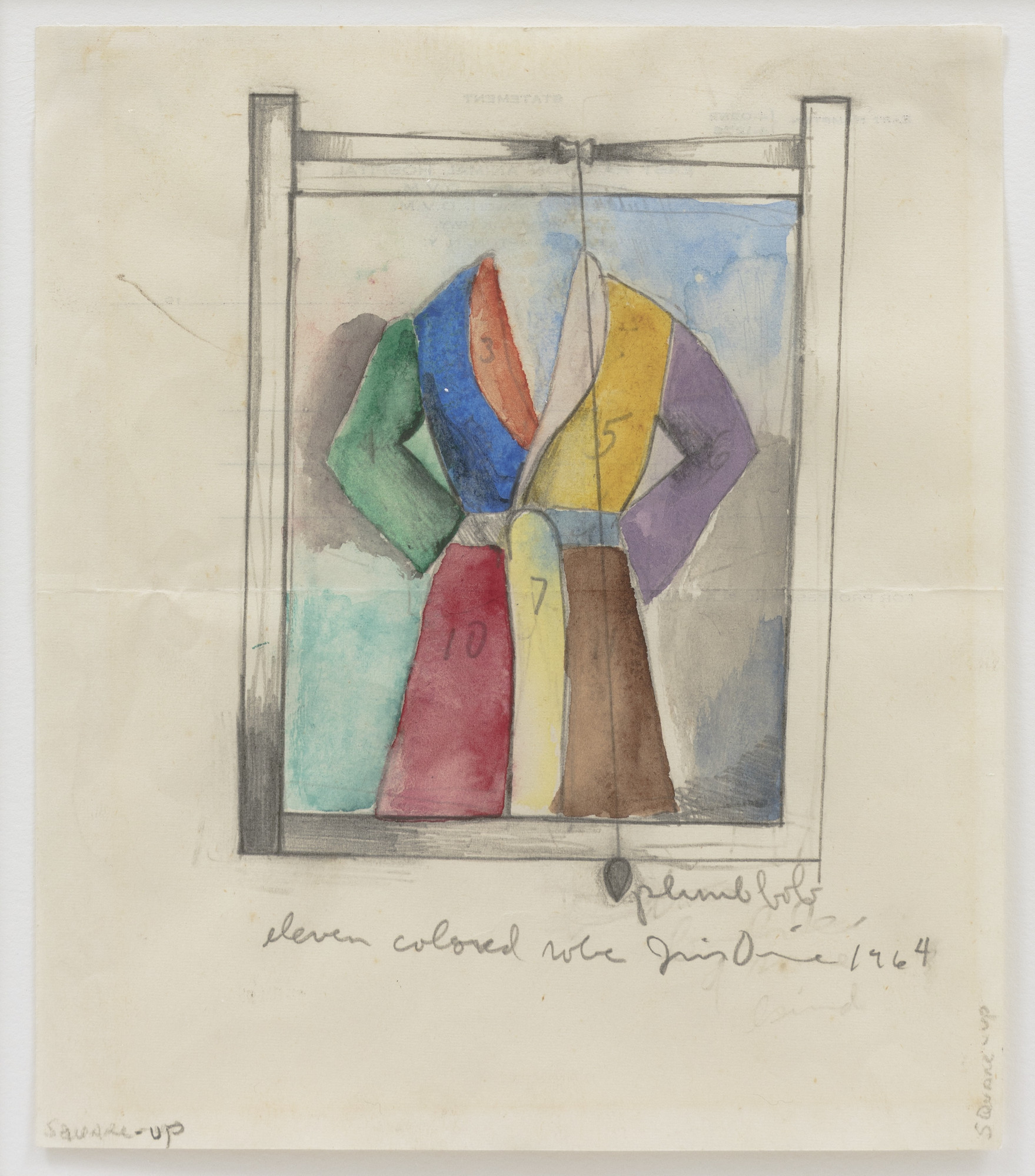 Jim Dine. Eleven Colored Robe and Plumbob 