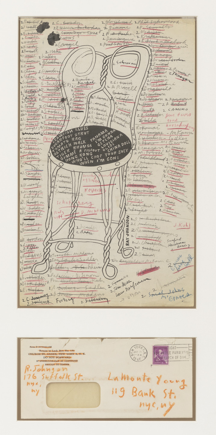 Ray Johnson. Untitled (Mailing to LaMonte Young). 1961