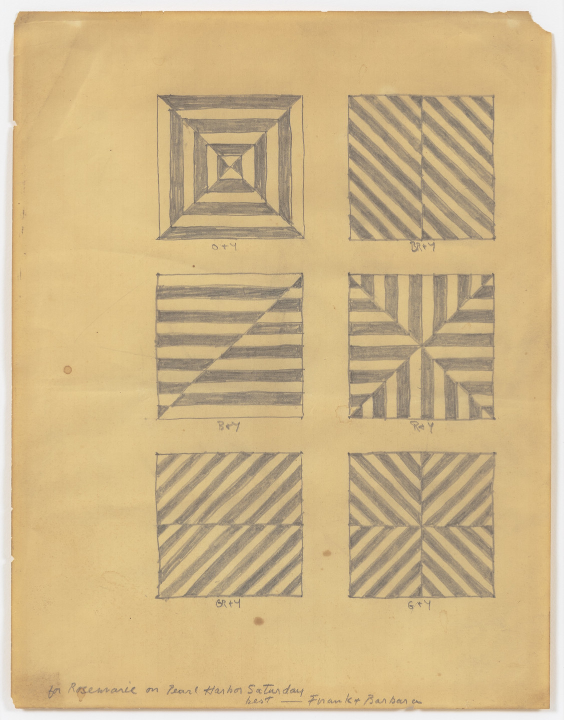 Frank Stella. Untitled (For Rosemarie on Pearl Harbor Saturday). 1963