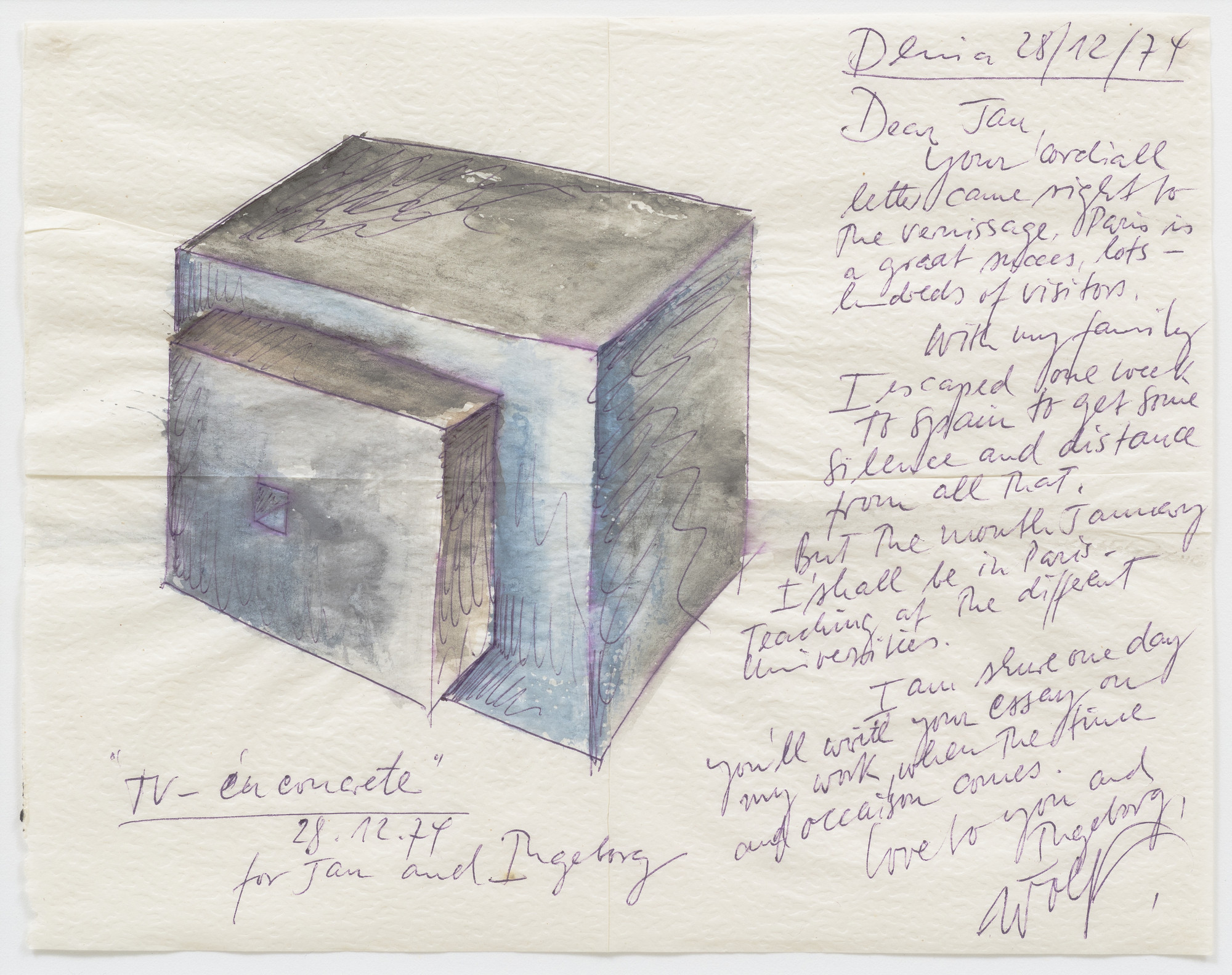 Wolf Vostell. T.V. - En Concrete