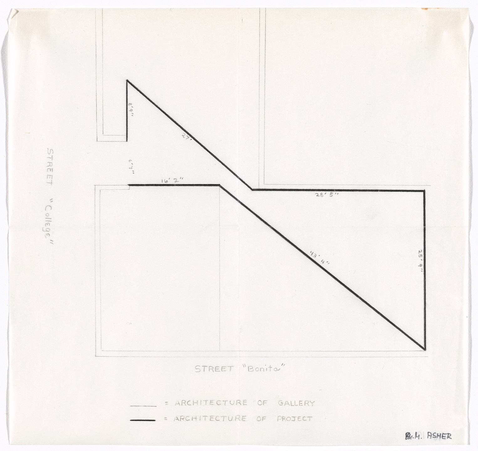 Michael Asher. Project at Pomona College Art Gallery. 1970