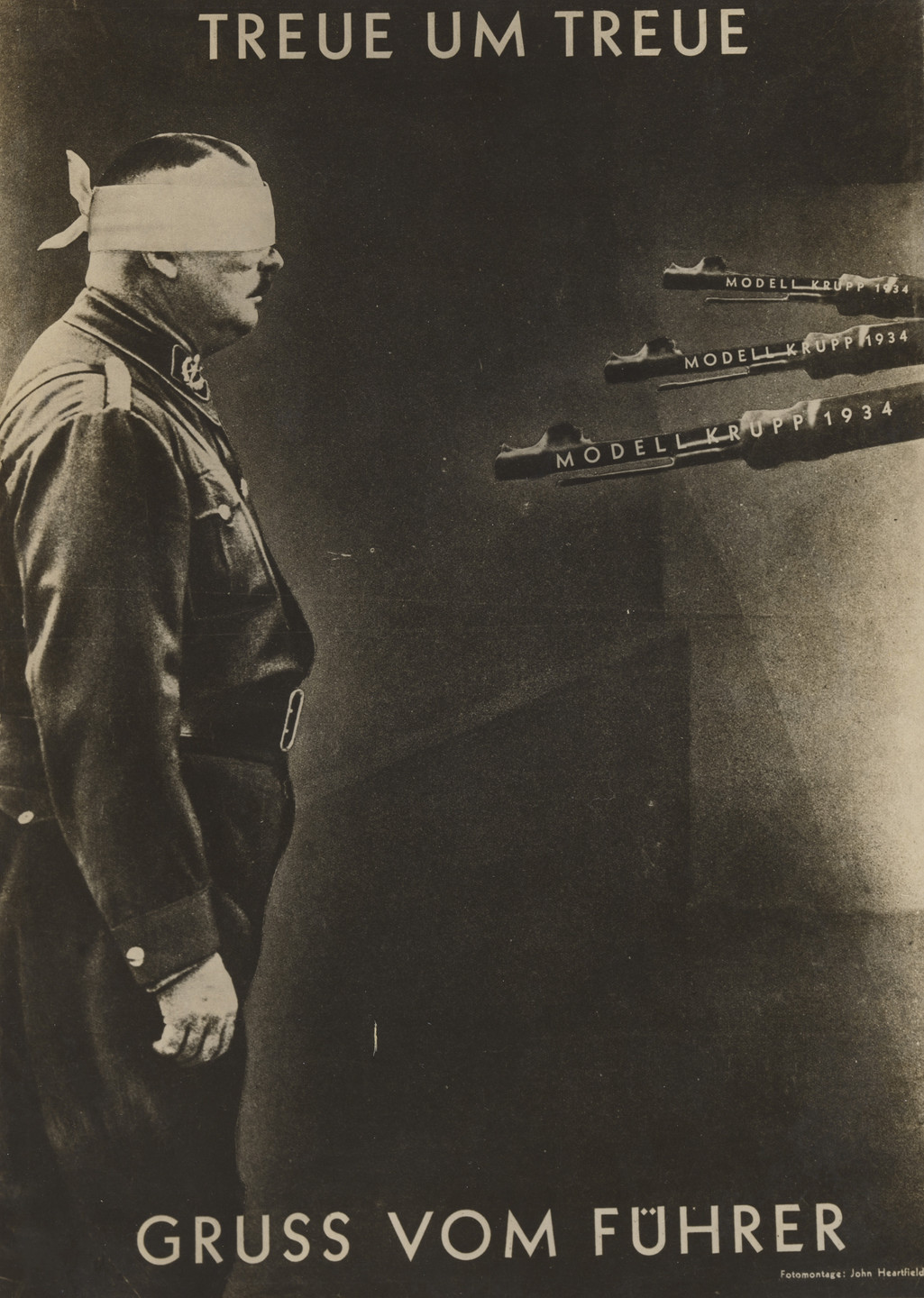 John Heartfield (Helmut Herzfeld). Loyalty for Loyalty / Greetings from the Führer (Treue um Treue / Gruß vom Führer). 1934
