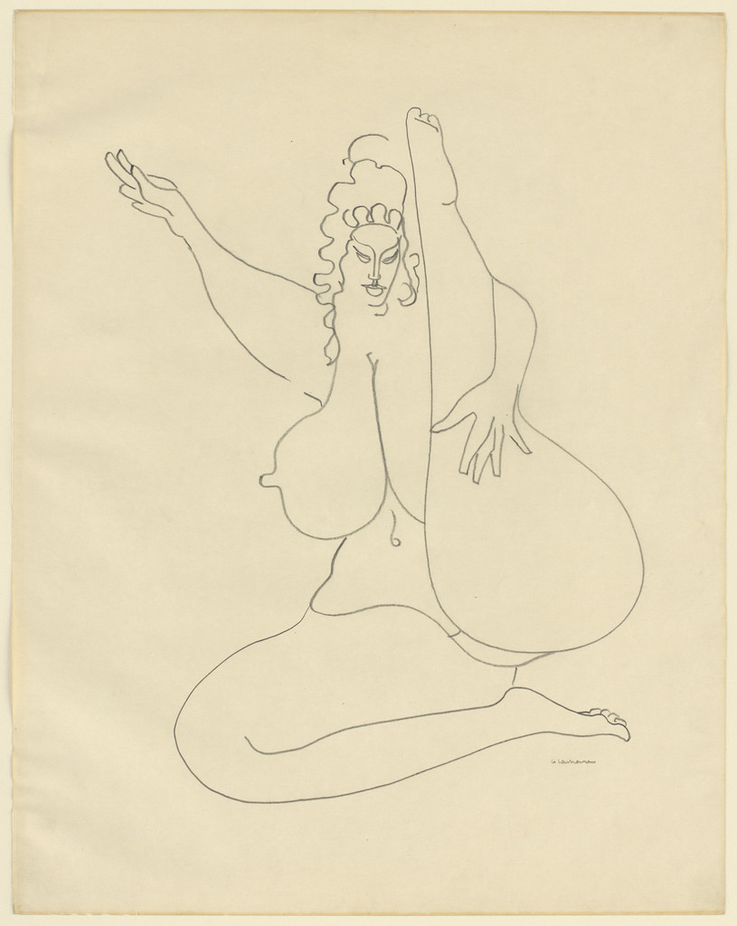 Seated Woman, Leg Raised