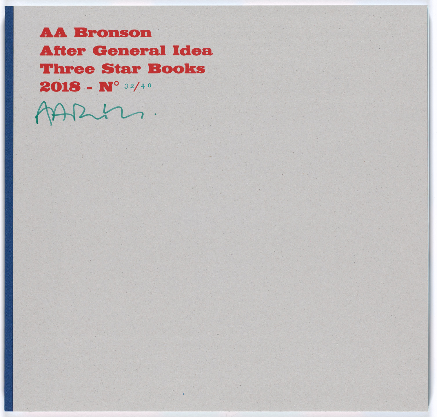 AA Bronson. After General Idea. 2018