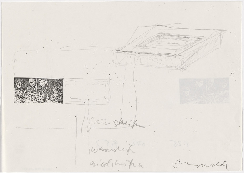 Eberswalde Technical School Library, Eberswalde, Germany (Sketch, facade panel)